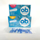 OB Tampons sind klein in Menge, gewöhnliche Multi-Typ-Box-Fingerabdeckung OB One Box 16 Streifen * 10 Kisten teilweise gefütterte Fingerabdeckung klein in Menge, eine Box-Fingerabdeckung 16 Stücke
