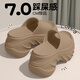 Yu Zhaolin Sandales à semelles épaisses pour les femmes Wear Wear Talons hauts et les pantoufles de plage de la merde YG829 Black 37-38