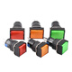 DZYJ push button switch LA16 with light point reset self-locking square rectangular round start power button 16mm green rectangular (self-resetting) No Specifications