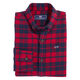 Vineyard vines boys' flannel shirt soft elastic plaid pattern children's casual top comfortable and warm red velvet 2T