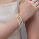 Dara Pearl Bracelet 925 Silver Noble Support Bracelet Birthday Gift for Girlfriend Wife Mom Freshwater Pearl Bracelet