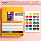 Mont Marte Gelee Gouache Pigment Gouache Malerei Pigmentschüler und Kinder Zeichnen Kunstpigmentanfänger können Pigmente waschen 24 Farben 30ml Gouache Set v