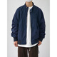 RONGXITU Japanese spring fashion brand contrasting lapel jacket men and women ins retro couple loose casual work jacket SSQ-691# blue M