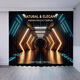 
Youguan 3D three-dimensional technology-sensing curtains for boys bedroom Internet cafe partition curtains ktv bar Internet cafe e-sports hall blackout curtains 10 (12099) hook model 3.5m wide 1 piece/height customization please note