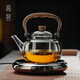Gaoming high temperature resistant tea kettle for home use ultra-thin electric ceramic stove for tea drinking special thickened handle kettle new glass tea set anti-scald handle kettle + ultra-thin electric ceramic stove 1000ml