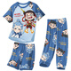 Disney Nezha Kleidung Kinder-Set Summer Neuer Stil mittelgroßer Großbrand Boy Modal Cool Children's Pyjamas Drei-teiliger Set 1M-ST-12353 110 Größe 8 (100-110) CM