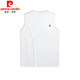 Camiseta de chaleco para hombres Pierre Camiseta redonda de algodón puro algodón de otoño suelto de mangas de otoño de moda