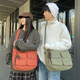 Französische, Deutsche und Lu Crossbody Bag Herren Trendy Marke Workwear großer Kapazität Japaner Umhängetaschen Student Sport und ungezwungene Rucksack Senyu691 Weiß