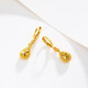 RSRDDY Old Phoenix Earrings Gold Drop Earrings Gold Store 999 Earrings Fashionable Women's Earrings 18k Gold 4.7g