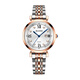 Gelangdi Light Luxury Mode Women's Watch Kalender wasserdichte Stahl Quarz Watch High-End-Sinn für Promi-Abendessen National Watch Diamond-Set Watch H9716L GOLD WEISSE SAMPFE 32mm