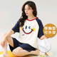 SONDR2024新款带胸垫睡衣女夏季短袖短裤韩范休闲可外穿家居服两件套装 带胸垫女短袖短裤：YW-1509 L 建议【90-110斤c