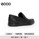 ECCO Loafers Men's Moccasin Casual Leather Shoes Lightweight Mok 540514 01001 Black 41