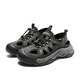 Senda Sandals Men's 2025 Été Nouveau extérieur Sports respirant Style de plage et chaussures de plage à semelle épaisse chaussures décontractées noir 41