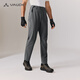 VAUDE quick-drying pants for men's outdoor business casual pants soft anti-wrinkle moisture-absorbing and sweating light and breathable hiking straight trousers Berg gray-701 [New style] L