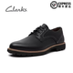 Clarks Men's Shoes Autumn Genuine Leather British Business Formal Leather Shoes Derby Shoes Batcombe Hall Black 42