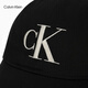 Calvin KleinJeans 25 Spring and Summer New Men and Women's Same Vintage ck Embroidered Pure Cotton Beam Baseball Hat Gift 4G5024G UB1-Space Black One Size OS