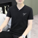 男士短袖t恤2025夏季新款修身潮流百搭体恤ins棉休闲 TB-D7029白色 L 【建议115-130斤】