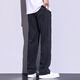 百圆裤业（BAIYUAN TROUSERS）莱赛尔天丝休闲裤宽松夏季薄款阔腿长裤运动男士裤子潮流百搭新款 1048黑色 M