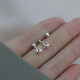 QMXDS999 pure silver five-pointed star earrings for women, sterling silver ear piercing, not easy to cause allergies, wash and sleep, no need to remove ear bone nail earrings, a pair of five-pointed star earrings
