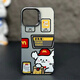 Yi color master yi color master ist geeignet für lustige Hamburger Linie Welpe Apple 15 Promax Mobile Hülle iPhone 14 Paar 1312 Super Hot Pro Paar 11plus Laser Nische weiblich x Verteidigungsgrau Schwarz-DH1 Little Yellow Dog JFA826 iPhone 16 Pro Max