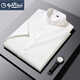 GOLDLION G+ goldlion stand collar short-sleeved shirt men's summer thin high-end business casual top men's no-iron Henry collar white M