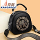 Kangaroo 2025 Nueva capa superior Plaza de vaca Small Reddone Red Red Red Red Red Red Red Red Red Red Red Red Red Round Sbowing Strap de un hombro Crossbody Bag Versátil