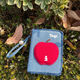Tagi.<Ping Ping An An> Pearl Denim Tassel Travel Passport Clip Storage Package Gift Certificate Card Package Denim Blue (Ping Ping An)