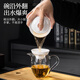 Easily shed mutton fat jade porcelain Kung Fu tea set for home office light luxury high-end teapot white jade tea cup Mid-Autumn Festival gift