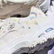 SKECHERS DLITES Series Strap Dad Shoes Sports Sports Sports White White Altura que aumenta los zapatos 896155 Silver 11979-WSL Spot 39