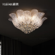 
Yuefan YUEFAN Light Luxury Crystal Ceiling Light 2025 New Bedroom Room Main Light High-end Villa Hotel K9 Crystal 144W 20 Applicable 12240lm 60cm