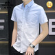 
Classic Car (LAOYECHE) ice silk short-sleeved shirt for men's summer gradient casual shirt for half-sleeved square neck inch shirt versatile handsome high-end 844 khaki XL