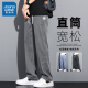 
Jeanswest Lycel Tennis casual pants men's loose straight 2025 new summer thin wide-leg ice silk pants YMO-1048 blue [Tiansi thin] M 90-115Jin [Jin equals 0.5 kg]
