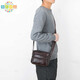 Chanyue Sac à bandoulière en cuir véritable sac à bandoulière pour hommes, petit sac à dos pur cuir de vache de vache sac pour hommes, sac à mal de style horizontal et de style vertical 9903 #]