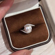 DL 1998DL1998 Australian white pearl ring summer light luxury sparkling diamond cross adjustable silver silver gray single pearl ring