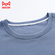 Catman (MiiOW) men's pajamas summer pure cotton short-sleeved trousers pullover large size thin simple and high-end home clothing set OM13077 L
