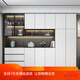 Muxituo sideboard light luxury modern simple living room storage cabinet cupboard kitchen storage cabinet wine cabinet household tea style 12240*40*220+ induction light