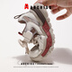 ABC Kinder Kinderschuhe Sommermädchen-Sneaker Mid-Large Children's Single Net Boy's atmabable Schuhe 3294 Weiß/Rotbraun 29