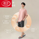 LangSha Summer Modal Pajamas Men's Ice Silk Short Sleeve Thin Teen Summer Simple Large Size Home Clothes Set YSX9713 L