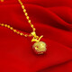 Apple Pendant for Women, Sweet and Versatile Frosted Ping An Fruit Sand Gold Necklace that Will Not Fade for a Long Time Ping An Fruit Necklace Set