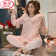 LangSha Coral Velvet Pajamas for Women in Winter Thickened Flannel Princess Style Women's Home Suit Autumn and Winter XT-9922# M