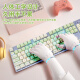 
Logitech K845 wired gaming mechanical keyboard 104 key DIY color keycap E-sports keyboard eating chicken backlit metal panel K845 forest fairy tale-tea shaft
