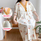 Summer thin summer short-sleeved pregnant women pajamas breastfeeding hospital room for delivery skirt SY16820 L Recommended weight within 120 Jin [Jin equals 0.5 kg]