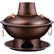 Chui Laoye pure copper extra thick copper hot pot old-fashioned charcoal carbon hot pot household mandarin duck pot old Beijing mutton shabu pure copper copper pot retro charcoal clear soup pot-classic 34cm