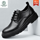 Woodpecker Men's Chaussures 2024 Nouveau automne British Style Black Casual Le cuir Chaussures pour hommes Business Formal Us