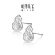 Ming brand jewelry platinum Pt950 platinum flash gourd earrings earrings gift for women BFH0091 platinum earrings about 1.64 grams