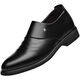 Zapatos para hombres de Spider King Nuevo estilo para hombres zapatos de cuero casuales formales de cuero en zapatos de boda 6189 New Black Z 39