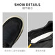 Maple Leaf (Leveland) Chaussures masculines pour l'été nouvelle version de chaussures en toile anti-collision d'un pied pour hommes respirants à la semelle douce et à la semelle extérieure pour hommes [anti-collision améliorée] noir (taille de chaussure en cuir) 41