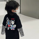 Guanmao Pei Cartoon Cotton T-Shirt Boy Basis Frühlings- und Herbstkinder zweiteiliger gefälschter langärmeliger Junge Bao Guangzhou 13 Reihen Spleiß Baumwolle lose C983 Weiß One Size 110