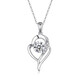 Dirholl (Dirholl) You in My Heart Necklace for Women Platinum Fashion Versatile Pendant Clavicle Chain Valentine's Day Birthday Gift for Girlfriend and Wife Platinum You in My Heart Necklace (Moissanite) Free Engraving - Ghostwriting of Greeting Cards - Exclusive Gift Box