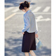 Jupe de costume Shangjing pour les femmes en été New Women's Casual Simple Thin Minirt Fomen Women Black Suspender A-Line jupe pour les femmes